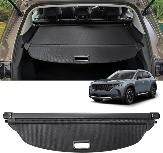 Cargo Cover for Mazda CX-50 CX50 2023 2024 2025 2026 Accessories Retractable Trunk Cover Security Shielding Shade Cargo Luggage Cover Trunk CX50 Privacy Protection (Carbon Fiber Texture)