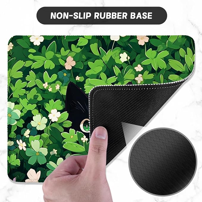 ITNRSIIET Mouse Pad with Stitched Edge Premium Textured Smooth Precise