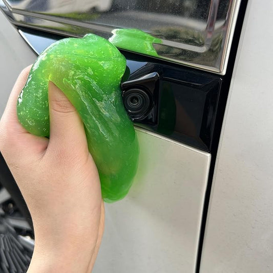 2-Pack Car Cleaning Gels Car Interior Cleaner Putty Slime Auto Detailing Tools Universal Dust Removal Cleaning Kit for Car Accessories Vents 3C Office Scented Green