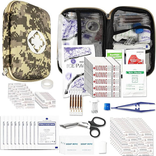 Car-Home Survival First-Aid Kit Emergency-Kit - Camouflage 277Pcs Equipment Travel Supplies Home Camping Hiking YIDERBO