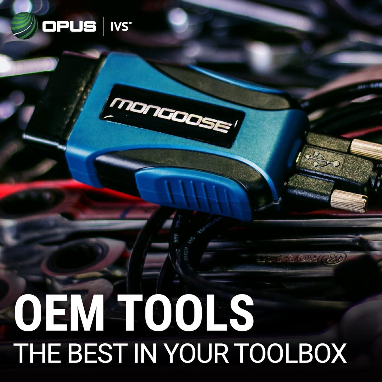 Opus IVS Mongoose-Plus J2534 OEM Bluetooth Wireless Vehicle Interface Cable - VW/Audi OEM Reprogramming and Diagnostics