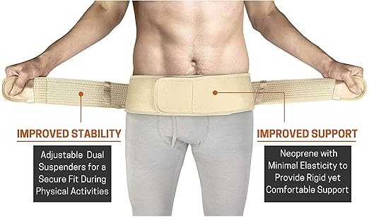 Sacroiliac Hip Belt for Women and Men That Alleviates Sciatic, Pelvic, Lower Back, Leg and Sacral Nerve Pain Caused by Si Joint Dysfunction| Trochanter Brace (Regular, Nude)