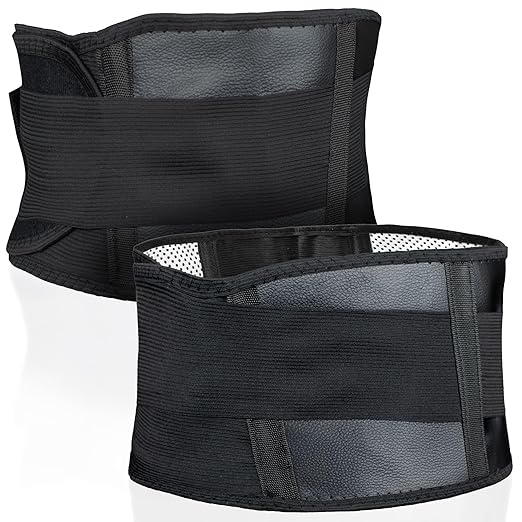 Waist Belt - Lower Back Support Belt, Adjustable Non-Electric Belt for Back Pain Relief, Muscle Tension & Cramps - Breathable and Wearable Waist Heating Pad Belt