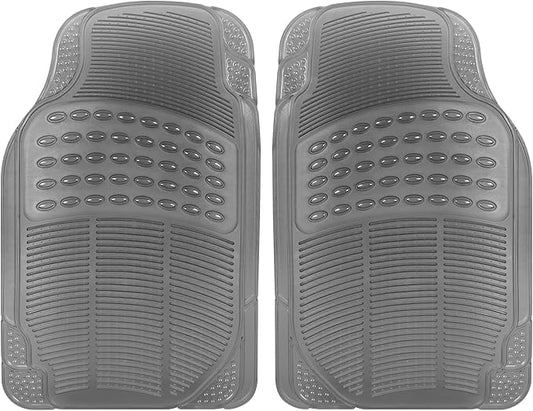 Carbella Automotive Floor Mats for Cars, 2 Piece Car Floor Mats Purple Translucent, Trim-to-Fit All Weather Clear Car Mats for Auto Truck Van SUV, Car Accessories for Women