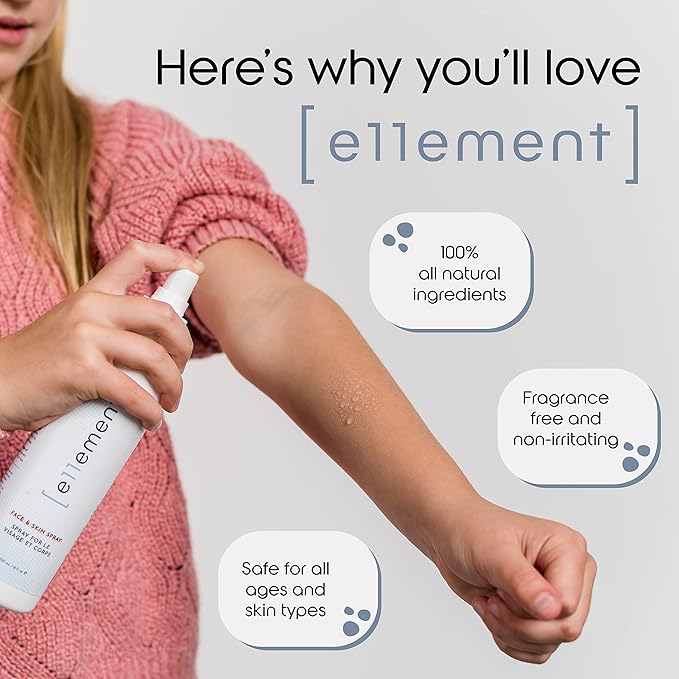 e11ement - Hypochlorous Acid Face and Skin Spray - HOCL- Safe for use on Acne Prone Skin - Eczema - Dry Scalp -Toner - Eye & Lash Cleanser - Face and Hand Cleanser (Feature Pack - 3 Bottles)
