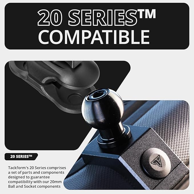 Tackform LINK Phone Mount with Top Dash Clip - Compatible with 2021-2025 Ford Bronco | Aluminum | Zero Slip, Anti-Scratch | Universal Magnetic Phone Holder | 2" Arm | Orange | (NOT MAGSAFE Compatible)