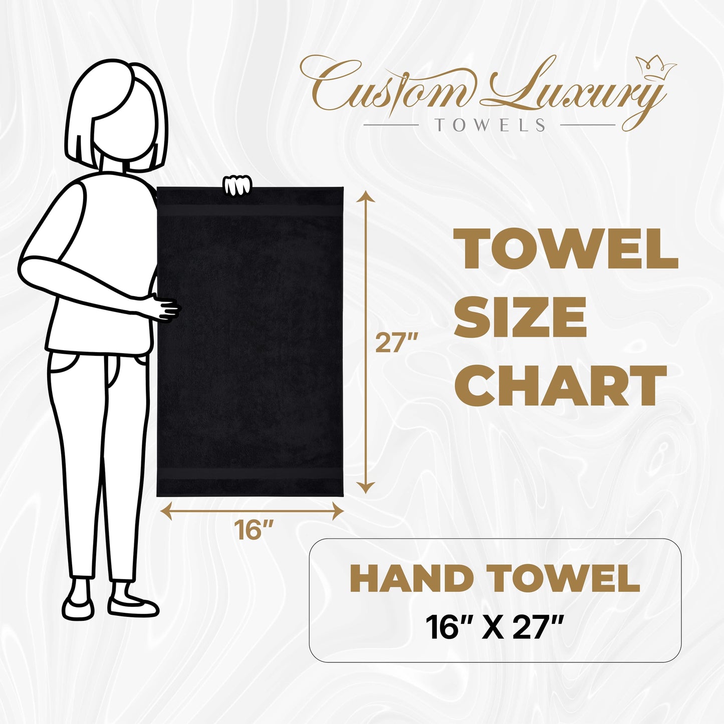Custom Luxury Towels Monogrammed Hand Towels for Bathroom | Set of 2 | Genuine Turkish Towels | Choose Towel and Thread Color | A - Z | Monogrammed Towels with Embroidered Script Font