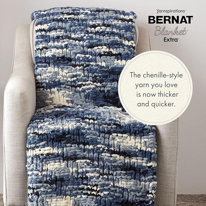 Bernat Vapor Gray Blanket Extra, 1 Pack