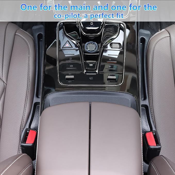 【Compatible with Honda Civic】Seat Gap Filler,No Drop Seat Guard Compatible with Honda Civic,Car Seat Side Gap Filler Organizer,Drop Seat Guards for Cars(2Pcs),Emergency Keychain Car Escape Tool(2Pcs)