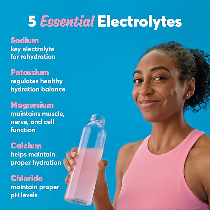 Nuun Sport Electrolyte Tablets with Magnesium, Calcium, Potassium, Chloride & Sodium, Gluten Free & Vegan, Watermelon, 8 Pack (80 Servings Total)