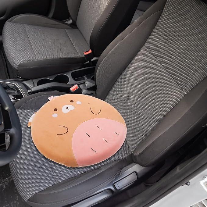 Memory Foam Car Seat Cushion with Lumbar Support Pillow for Driving and Office Chair Use, Ergonomic Back Support Pad for Long Sitting Comfort and Posture Improvement