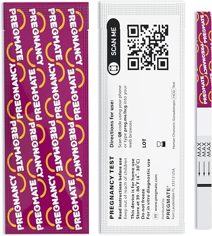 Pregmate 25 Pregnancy Test Strips (25 Count)