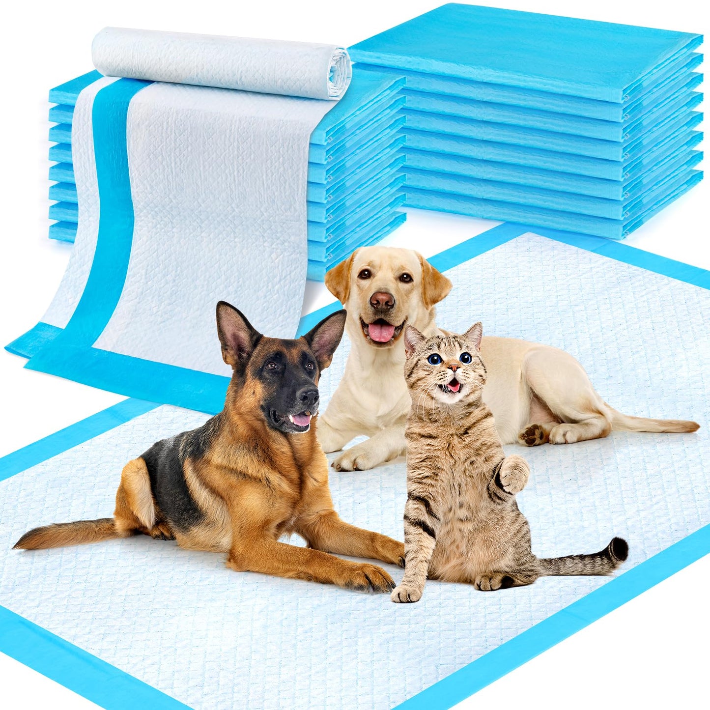 Puppy Pads Extra Large 36"x51" 40 Count, Pee Pads for Dogs & Cats, Disposable Thicken Pet Training Pads for Doggie Rabbits, Incontinence Underpads Ultra Absorbent & Quick-Dry, Leakproof Potty Pad