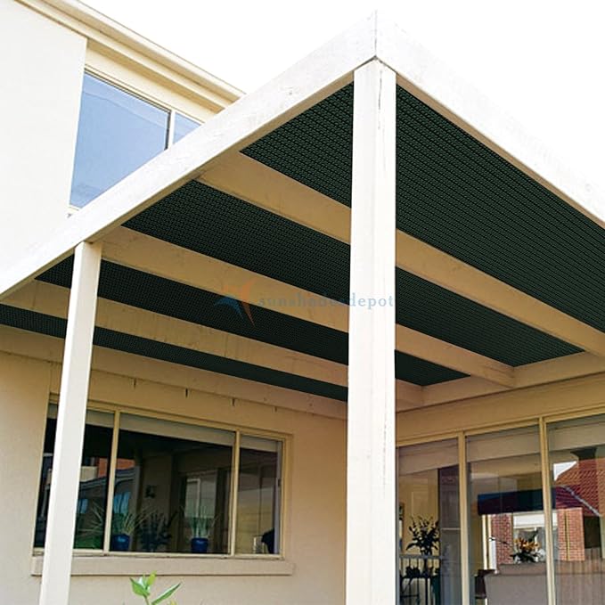 TANG Sun Shade Fabric Roll 8'x23' Shade Cloth for Garden Dark Green HDPE Mesh Shading Pergola Cover Replacement Canopy, 95% Blockage Sunshades for Outdoor Patio Backyard Plant
