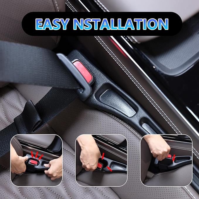 【Compatible with Toyota Highlander】 Seat Gap Filler,No Drop Seat Guard Compatible with Toyota Highlander.Drop Seat Guards for Cars(2Pcs),Emergency Keychain Car Escape Tool(2Pcs)