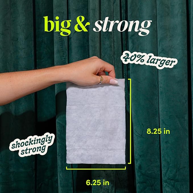 goodwipes Flushable Butt Wipes - Extra Large Adult Wet Wipes For Women & Men - Bathroom Essentials - Sewer & Septic Safe - Shea Coco & Botanical Bliss, 300 Count (6 Packs)