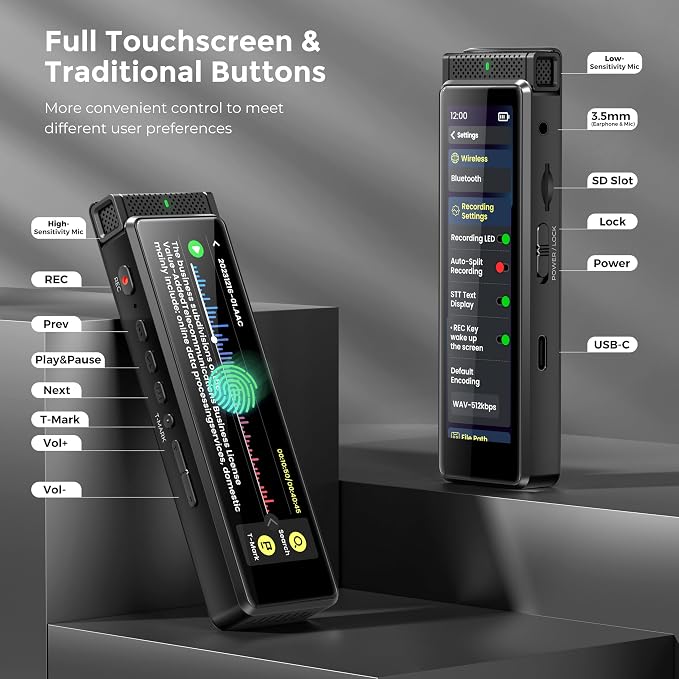 136GB Digital Voice Recorder