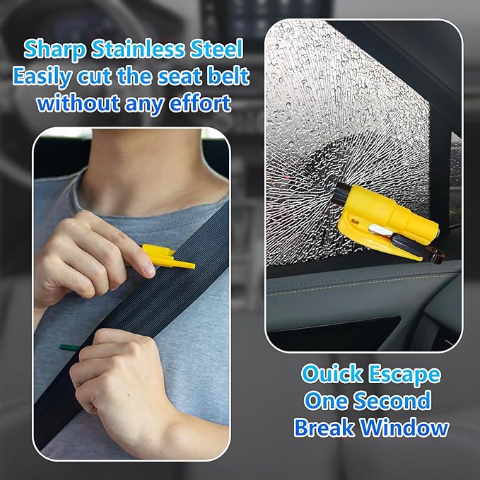 【Compatible with Toyota Corolla】 Seat Gap Filler,No Drop Seat Guard Compatible with Toyota Corolla,Drop Seat Guards for Cars(2Pcs),Emergency Keychain Car Escape Tool(2Pcs)