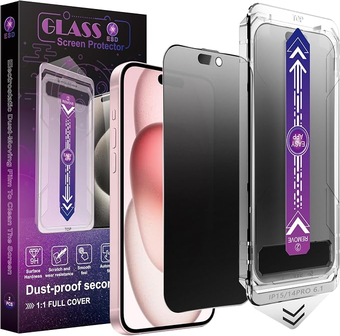 2 Pack Matte Privacy Screen Protector