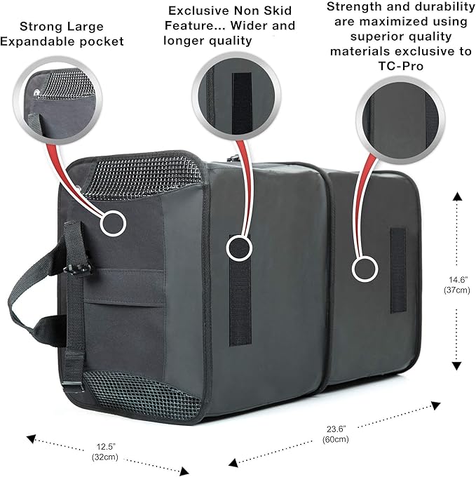 TRUNKCRATEPRO Save 15 per cent off bundle one regular and one Extra Large trunk organizer together