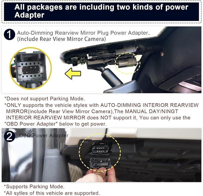 Mangoal Front 4K & Rear 1080p Dash Cam for Cadillac Escalade/Escalade ESV 2015-2020(Model B), Model B & Model C Have Same Models Years but Vehicle Sensor Cover are Different, WiFi & App, 128GB Card