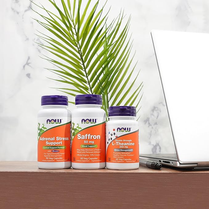 NOW Foods Supplements, Adrenal Stress Support, Cortisol Support Formula* with Relora®, For Typical Everyday Stress*, Appetite Management*, 90 Veg Capsules