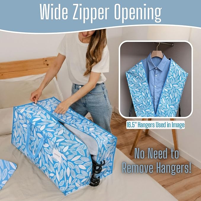 VENO 4 Pack Heavy Duty Moving Bags with Backpack Straps, Zippers & Handles, Extra Large Packing Bags for College Dorm Essentials, Moving Supplies Alternative to Cardboard Moving Boxes
