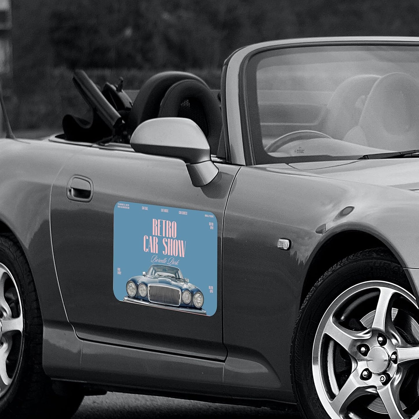 Custom Magnetic Bumper Stickers 2 Pack | Personalized Logo, Text, and Image Reflective Magnetic Signs for Vehicles | Effective Advertising Signs | Various Size | Weather-Resistant-4.5x15in