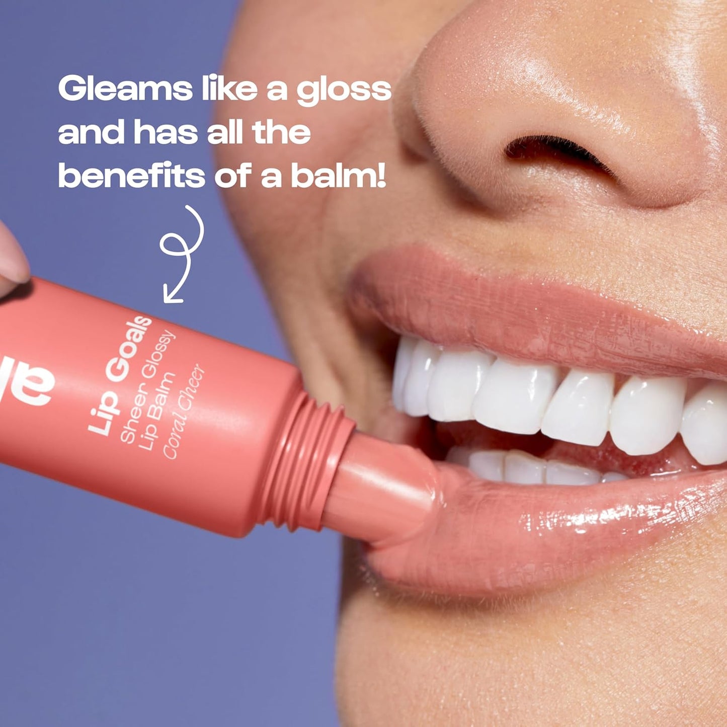 Alleyoop Lip Goals Glossy Lip Balm – Hydrating Tinted Lip-Moisturizer for Women - Vegan LipBalm for Cracked Lips, Moisturizing LipGloss Balm - Lips Treatment & Hydration Care, (Sheer Rosy Brown)