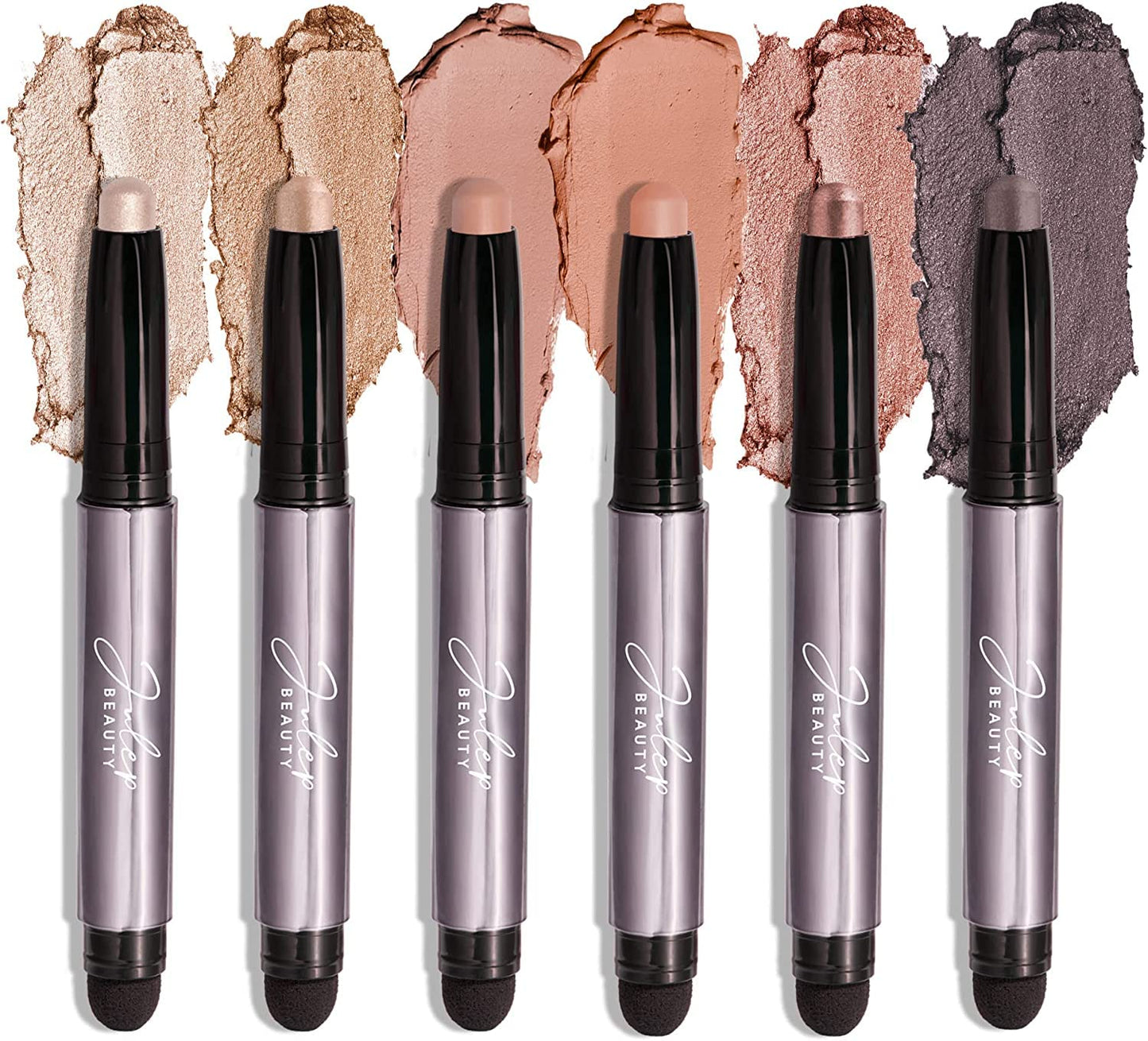 Julep Eyeshadow 101 Palette-Style Creme-to-Powder 6 Piece Eyeshadow Set Garden Party