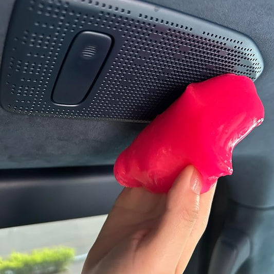 2-Pack Car Cleaning Gels Car Interior Cleaner Putty Slime Auto Detailing Tools Universal Dust Removal Cleaning Kit for Car Accessories Vents 3C Office Scented Red