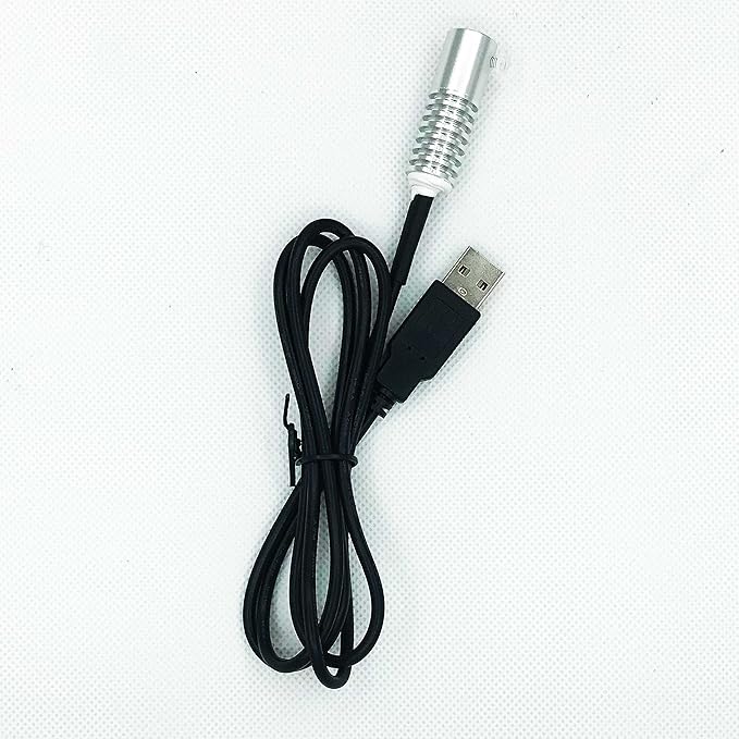 Side Glow Fiber Optic USB Light Source - Illuminator Fiber Lamp (Yellow, 5mm)