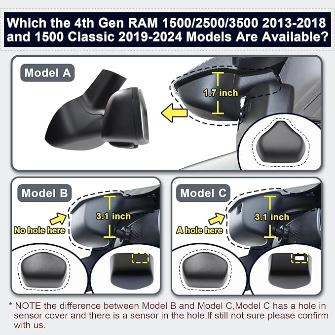 Mangoal Front 4K & Rear 1080P Dash Cam Custom for 4th Gen Dodge RAM 1500/2500/3500 2013 2014 2015 2016 2017 2018 (Model A),Check Model Carefully,UHD 2160P,WiFi & App,128GB Card