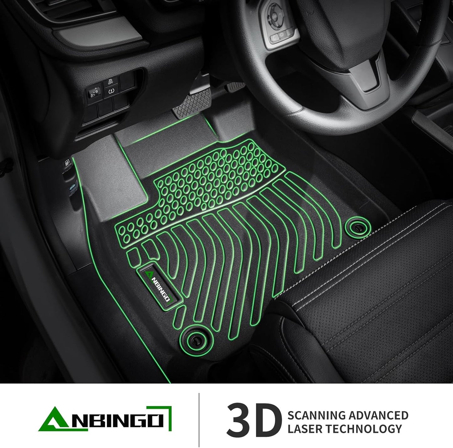Floor Mats Custom for Subaru Crosstrek 2024 2025 & Subaru Impreza 2024 2025 All Weather Protection TPE Waterproof Non-Slip Car Floor Liners 1st & 2nd Row Set Accessories Black