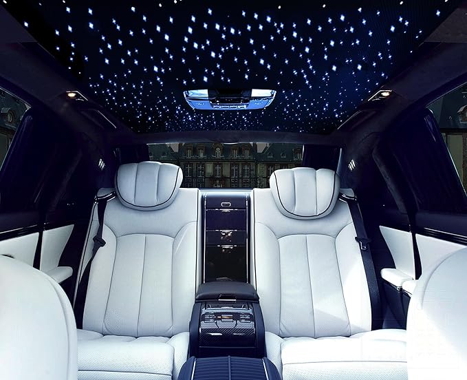 CHINLY 570pcs Starlight Headliner Kit,Twinkle Star Lights for Car Ceiling,APP Star Light Headliner Kit,Music Mode Starlights Headliner Kit,Fiber Optic Lights Star Light, (0.03in+0.04in+0.06in)*9.8ft
