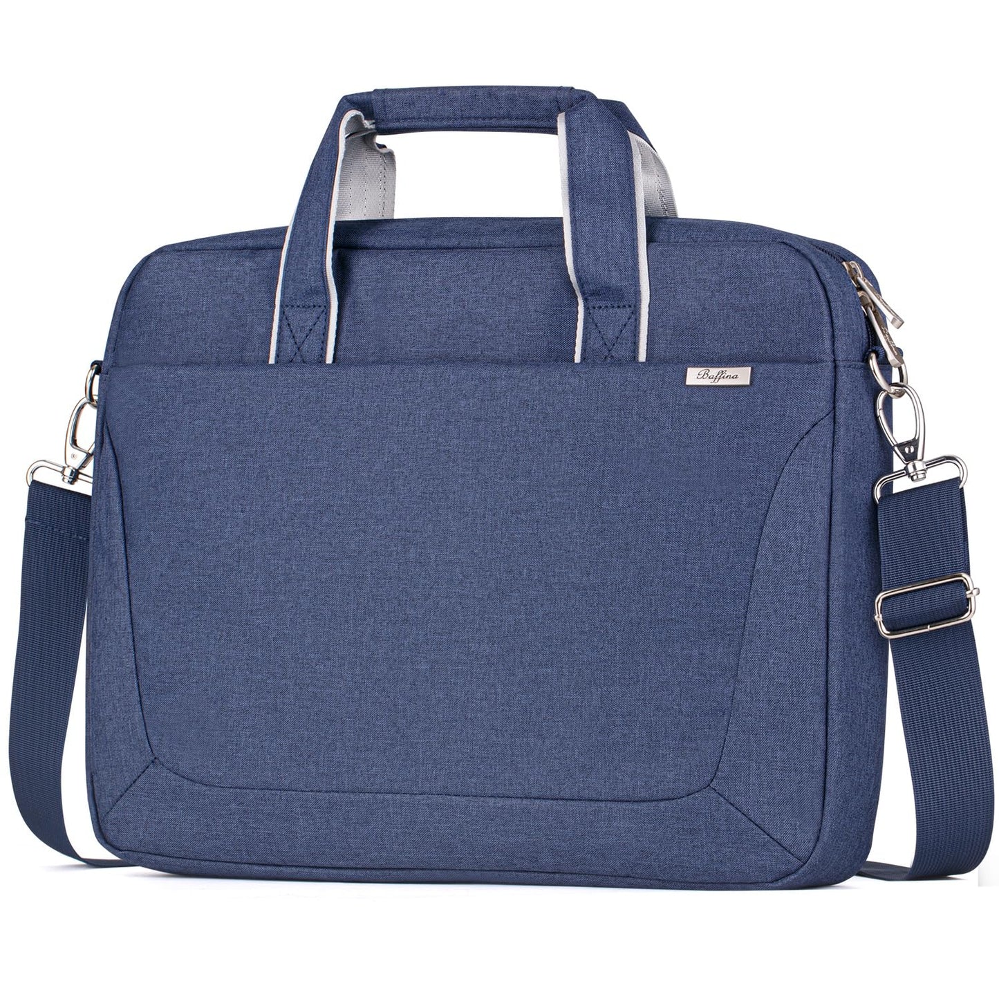 BAFFINA 15.6 16 Inch Laptop Shoulder Bag for Men Women,Waterproof Computer Carrying Case Messenger Bag with Strap,Laptop Briefcase for 14-15-16 Inch MacBook/Chromebook/Notebook Hp Dell Acer Asus,Blue
