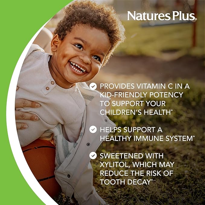 Natures Plus Animal Parade Source of Life Gold Children's Multivitamin - Orange Flavor - 120 Chewable Animal Shaped Tablets - Immune Support Supplement - Gluten-Free - 60 Servings