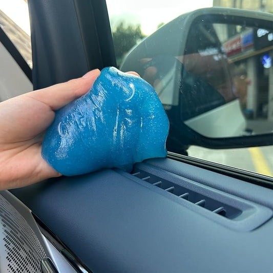 2-Pack Car Cleaning Gels Car Interior Cleaner Putty Slime Auto Detailing Tools Universal Dust Removal Cleaning Kit for Car Accessories Vents 3C Office Scented Blue