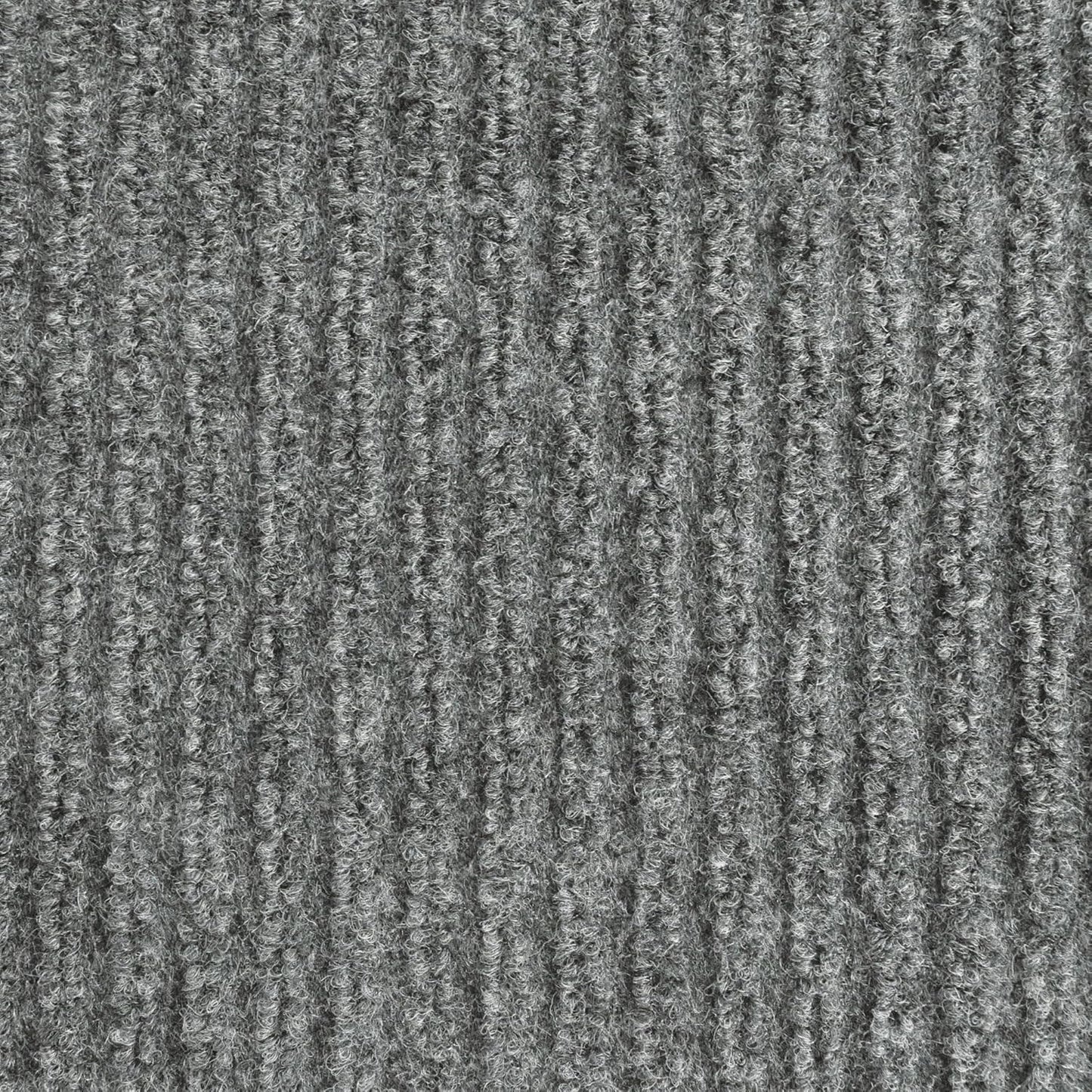iCustomRug Spartan Weather Warrior Duty Indoor/Outdoor Utility Ribbed in 3ft,4ft,6ft Widths 70 Custom Sizes with Natural Non-Slip Rubber Backing 4'X68' in Grey