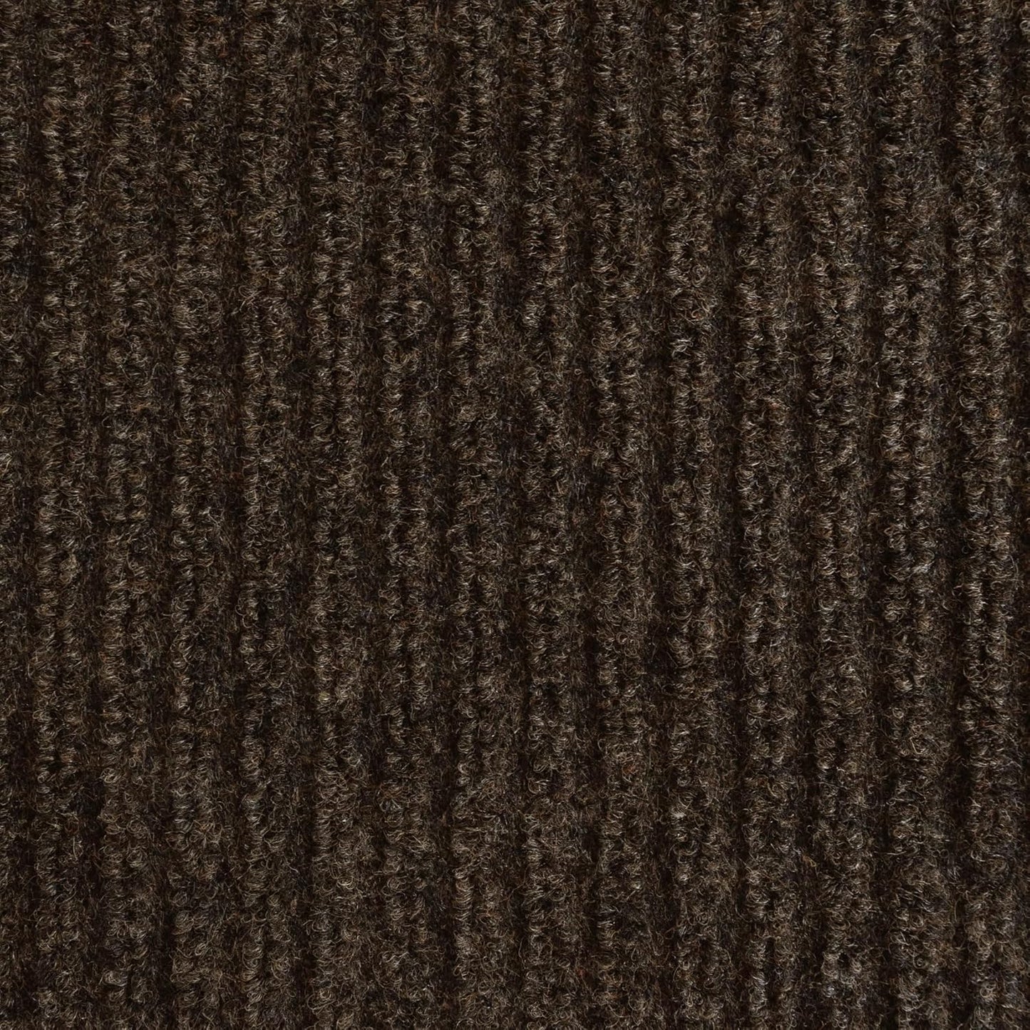 iCustomRug Spartan Weather Warrior Indoor/Outdoor Utility Ribbed Carpet Runner with Non-Slip Thermoplastic Rubber Backing, 3ft X 38ft in Brown