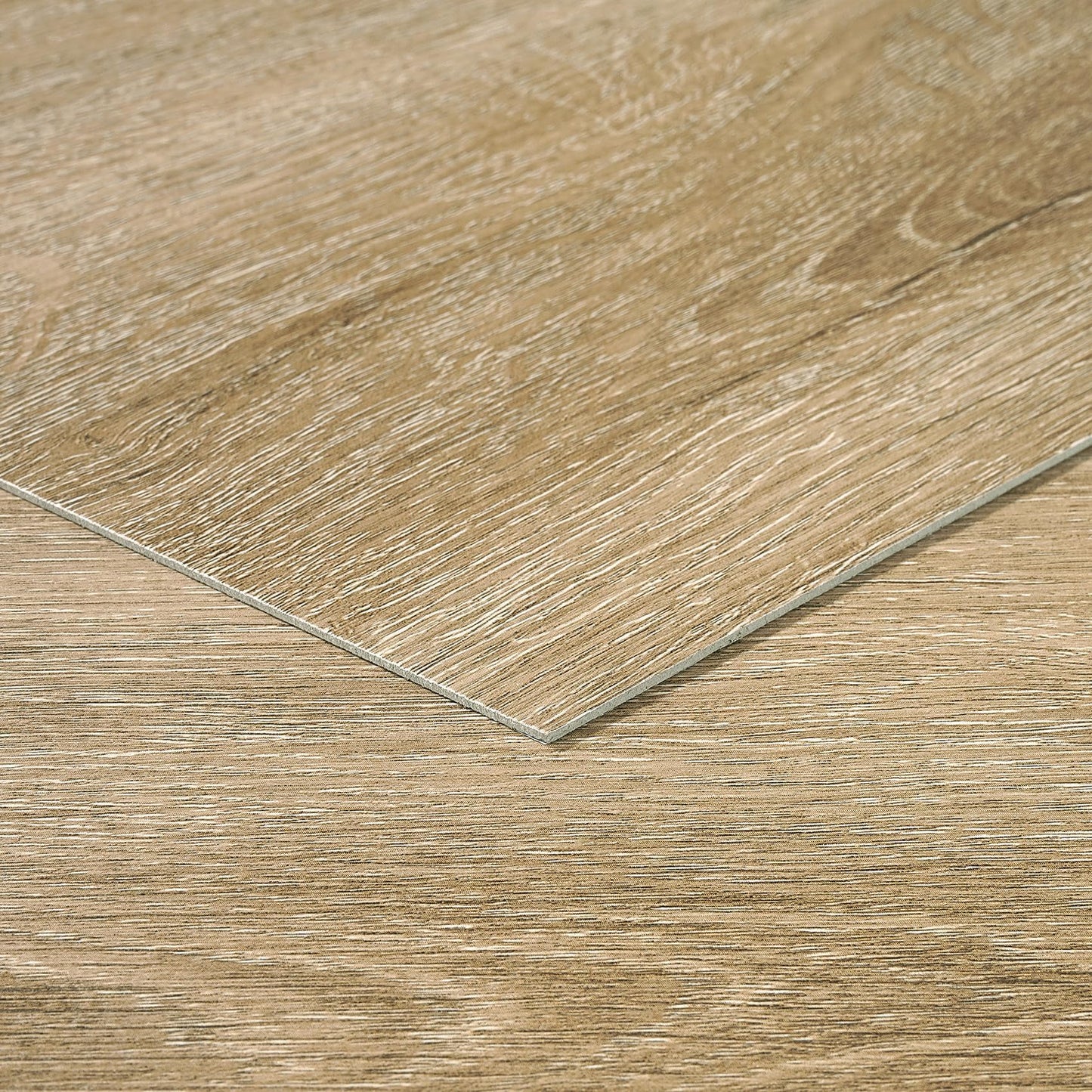 Livelynine Peel and Stick Floor Tile Light Wood Vinyl Flooring Sheet Waterproof Self Adhesive Natural Wood Laminate Flooring Sticky Wooden Floor Tiles for Kitchen Bedroom Living Room 12x12 4-Sheets
