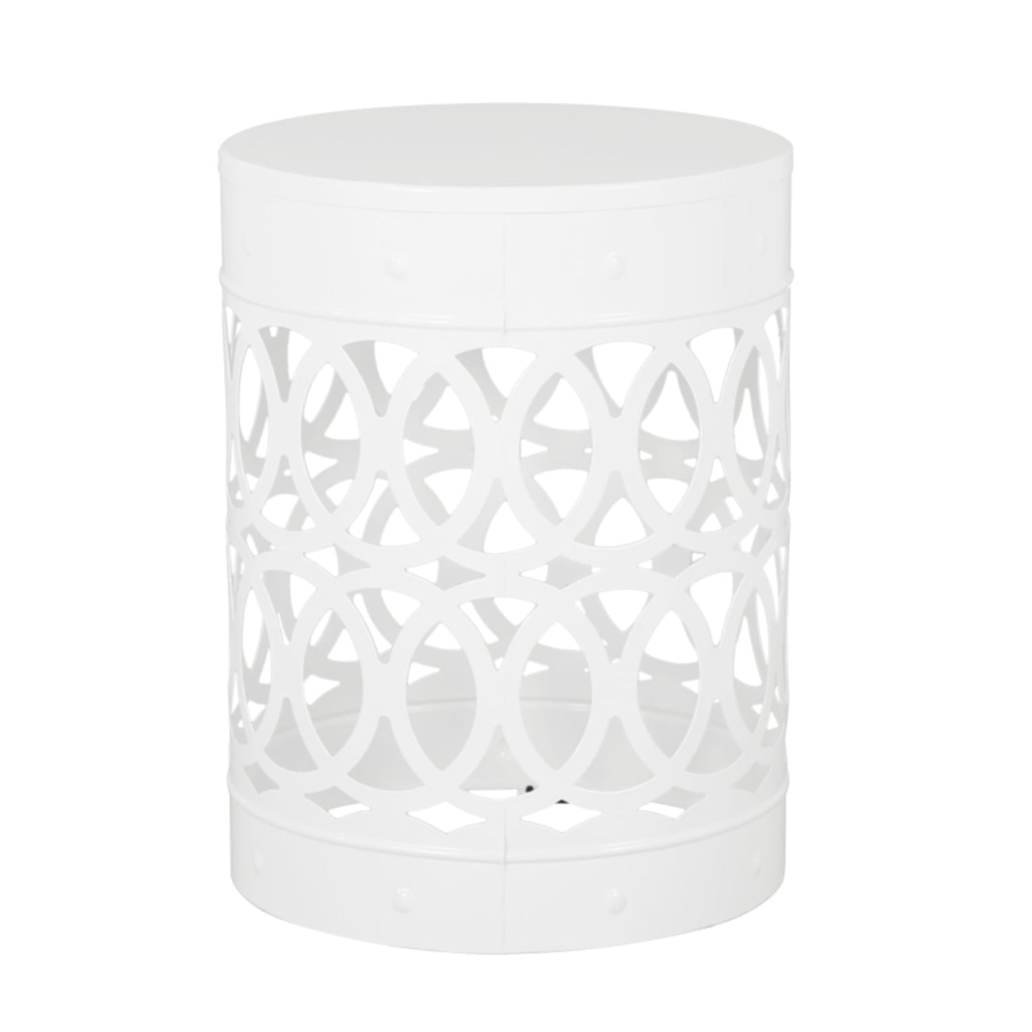 DIANJIE Outdoor Metal end Table Large